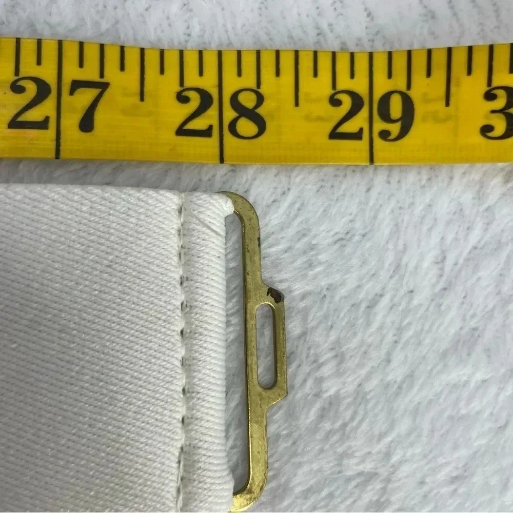 VTG Day-Lor Enamel White Stretch Belt